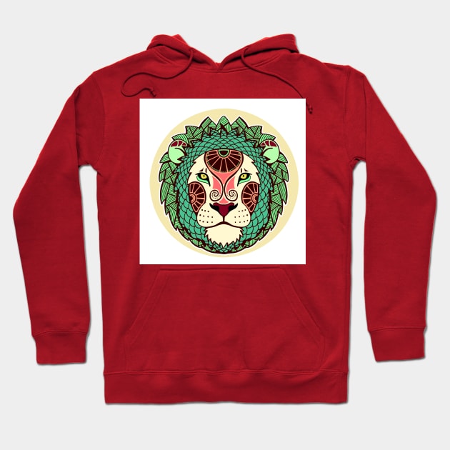 Lion Leo Zodiac Sign Hoodie by She Gets Creative